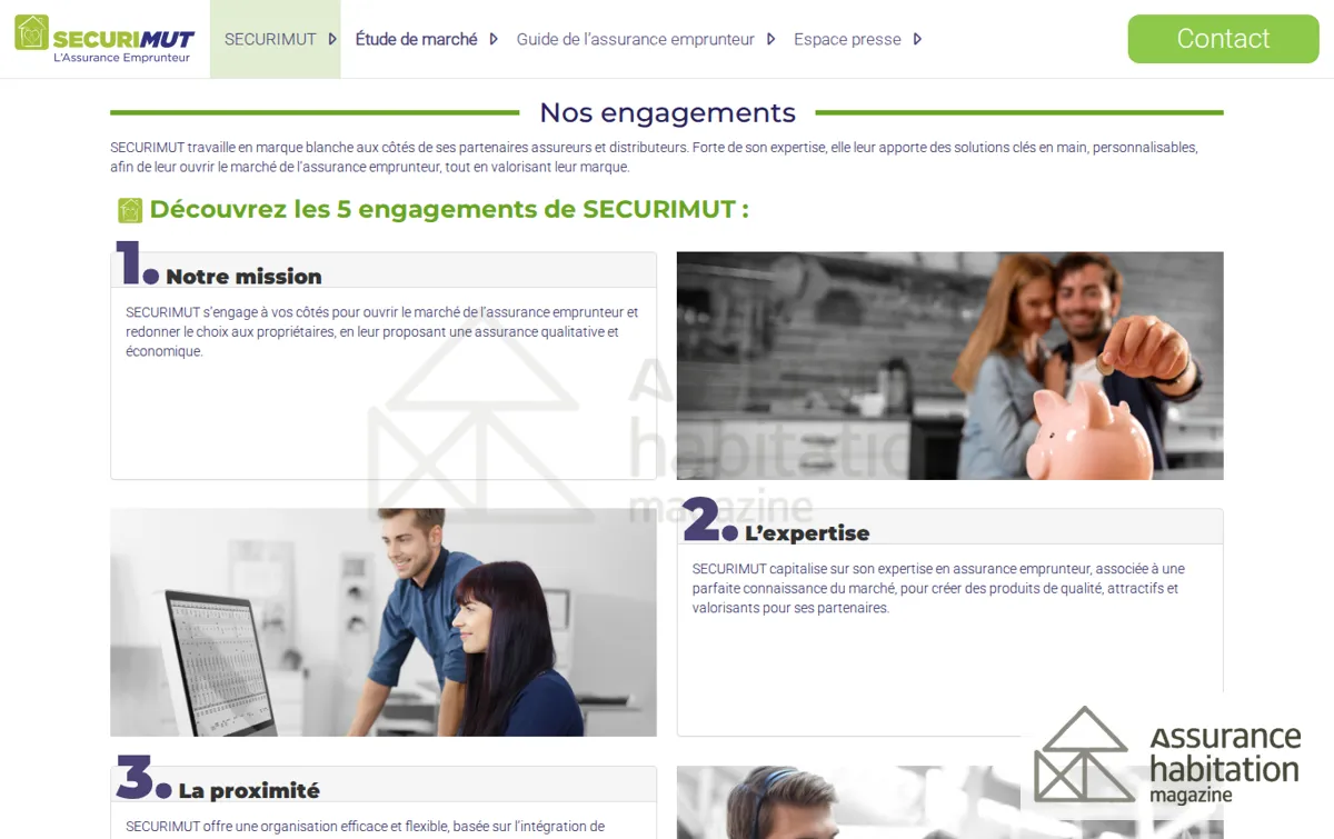 Capture : SECURIMUT : Leader du changement d'assurance emprunteur